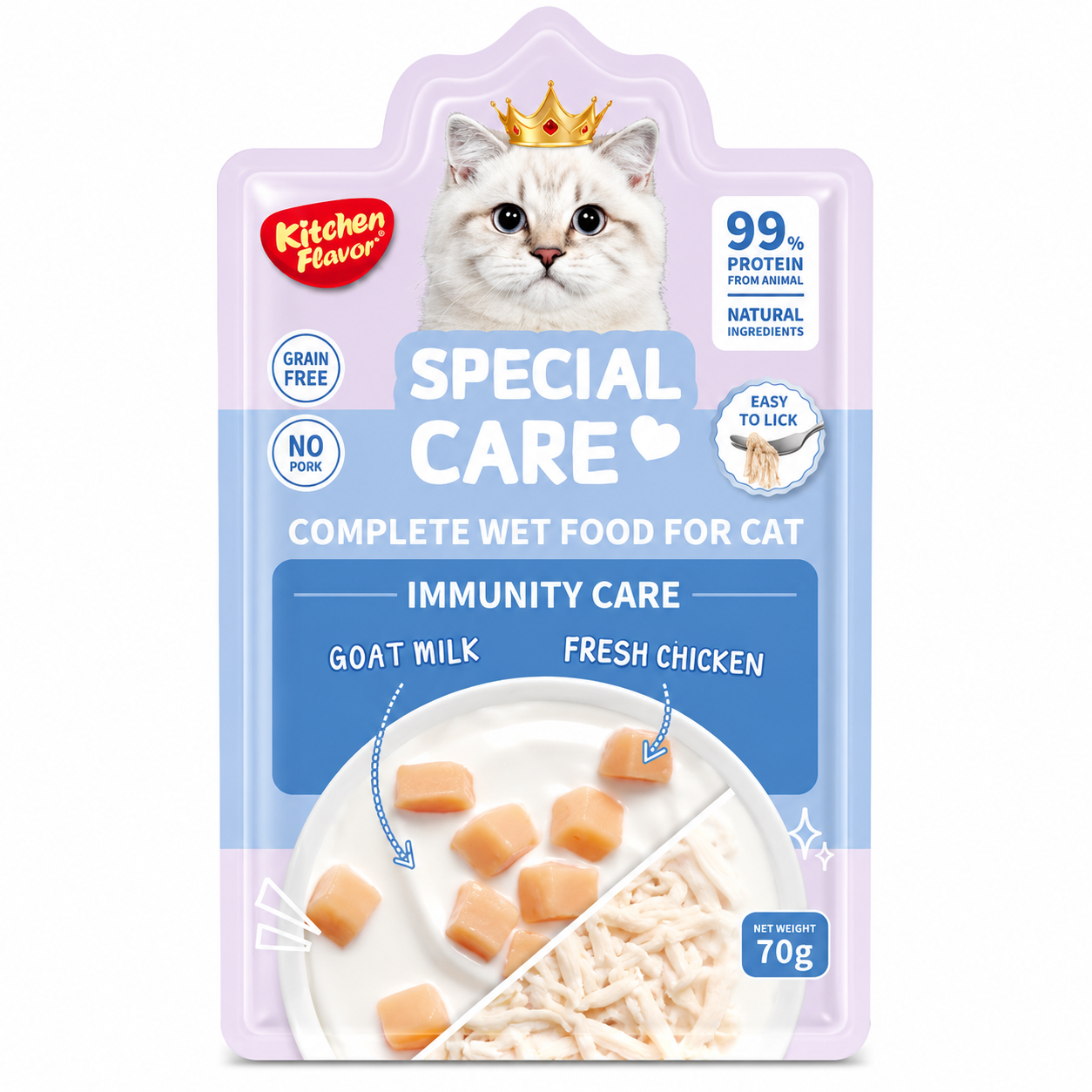 Kitchen Flavour Special Care Complete Cat Food Pouch Immunity Care 70gm