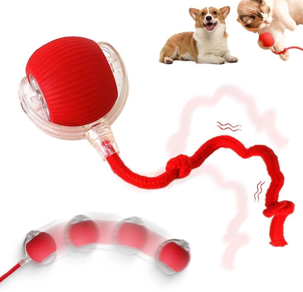 Rechargeable Automatic Rolling Ball Toy for Pets