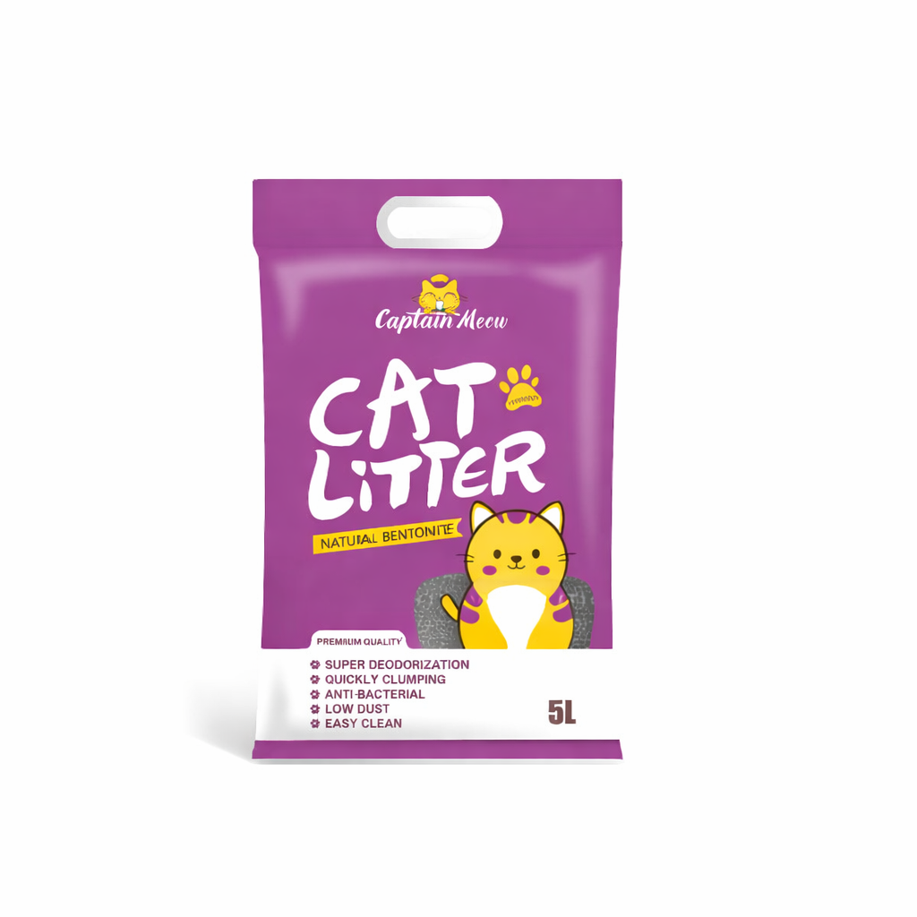 Captain Meow Natural Bentonite Lavender Flavour Cat Litter