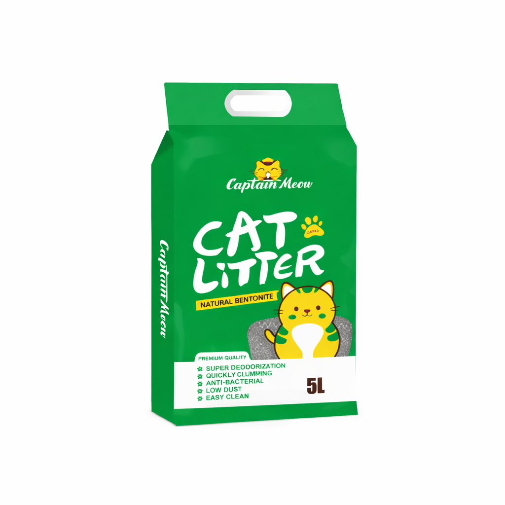Captain Meow Natural Bentonite Apple Flavour Cat Litter