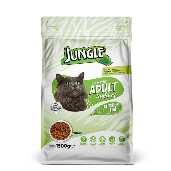 Jungle Adult Dry Cat Food Chicken & Fish
