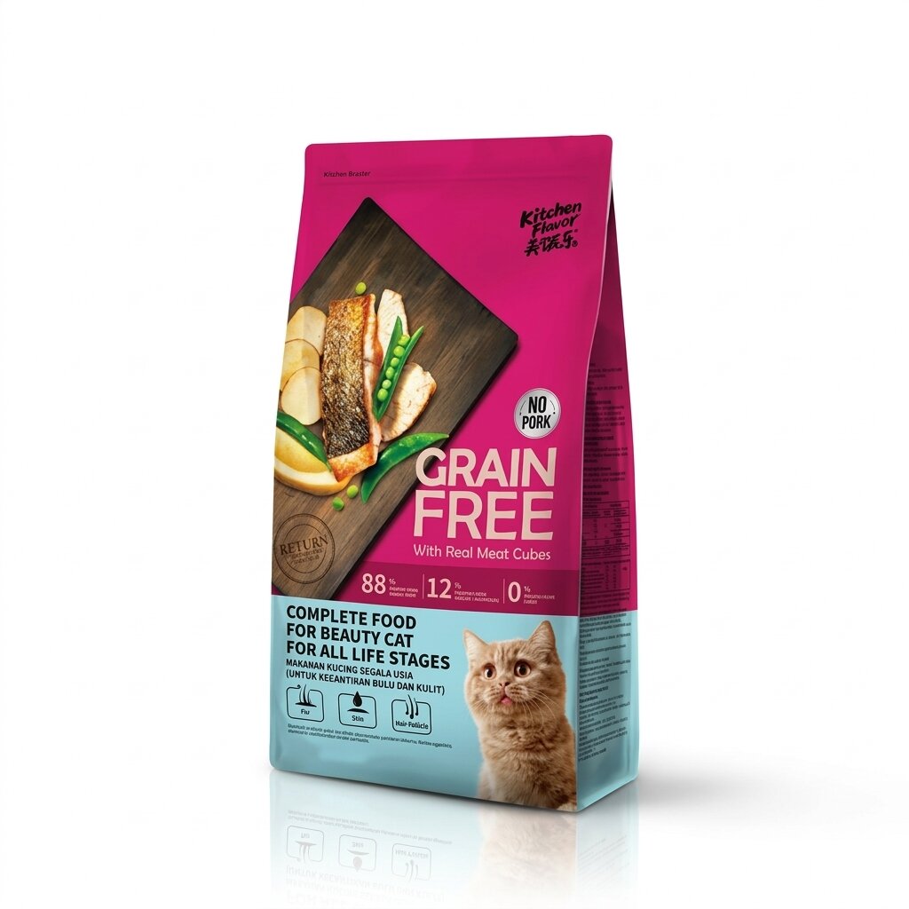Kitchen Flavor Grain Free Complete Beauty Cat Food for All Life Stages