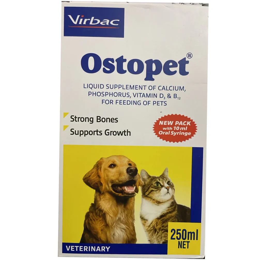 Virbac Ostopet Calcium Supplement Syrup 250ml
