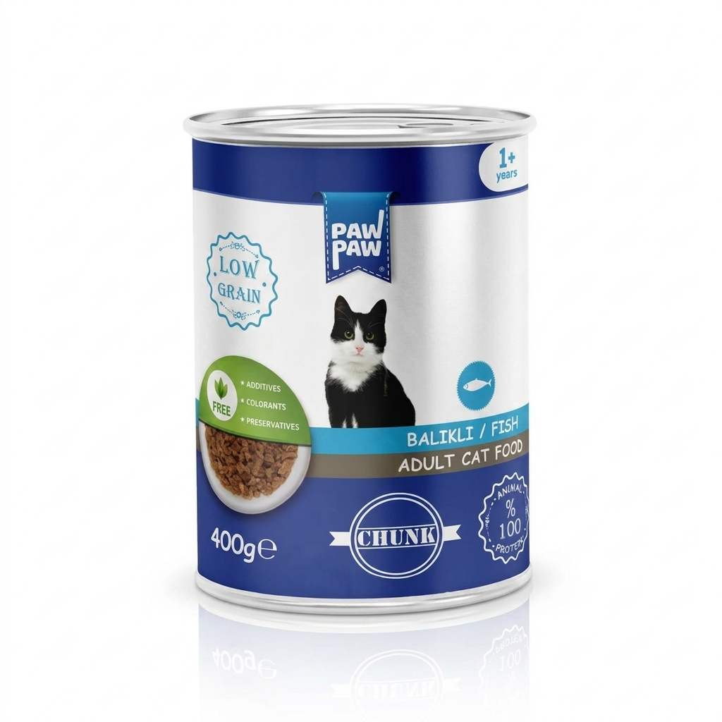 Paw Paw Adult Can Food Fish 400gm