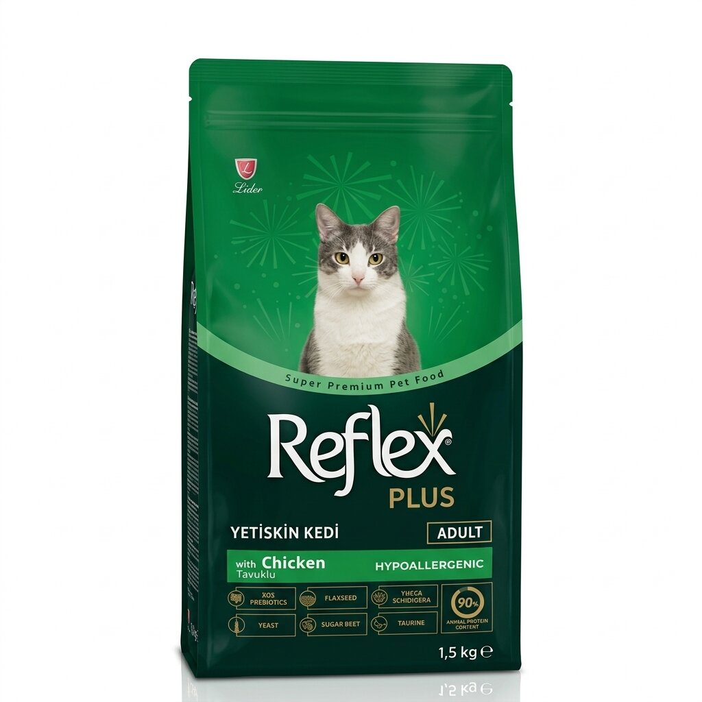 Reflex Plus Adult Cat Food Chicken Flavour 1.5kg