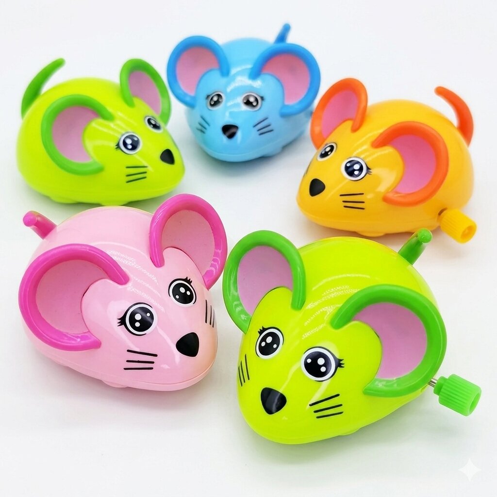 Spring Key Mouse Toy for Pet